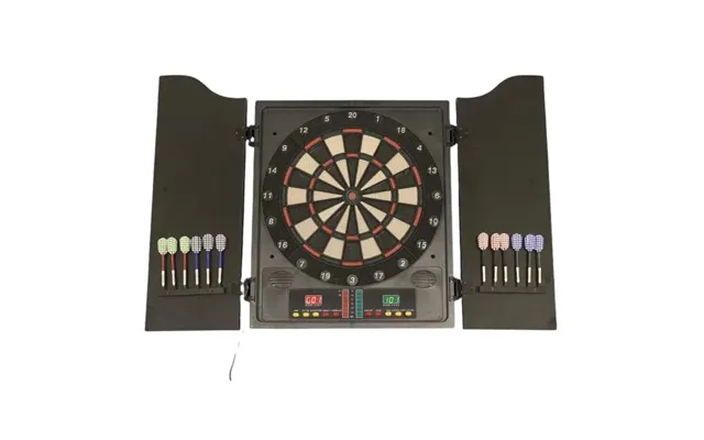 Dartskive Elektronisk I Dartskab Med Dartpile Nordic Games 809-073