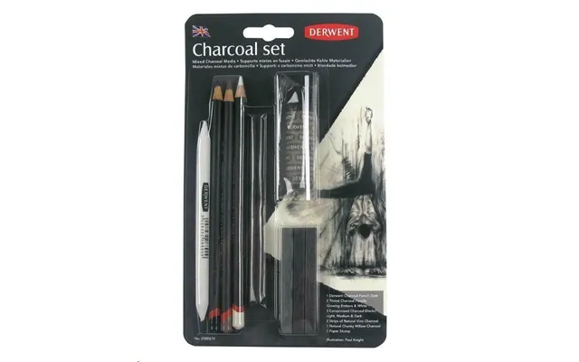 Derwent Mixed Charcoal Sæt - Blandet Kul Sæt