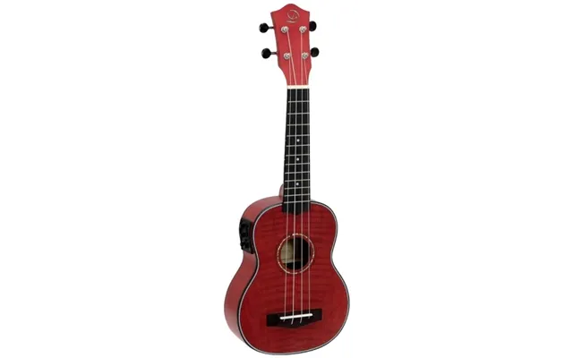 Dimavery Uk-100 Sopranu-ukulele - Flamed Red 26255807