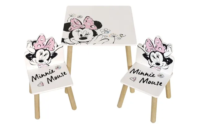 Disney Minnie Classic Træ Bord Med Stole