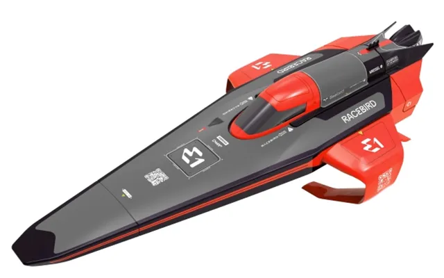 E1 Racebird Lite Rc Hydrofoil Fjernstyret Båd 2.4ghz Rtr - Rød