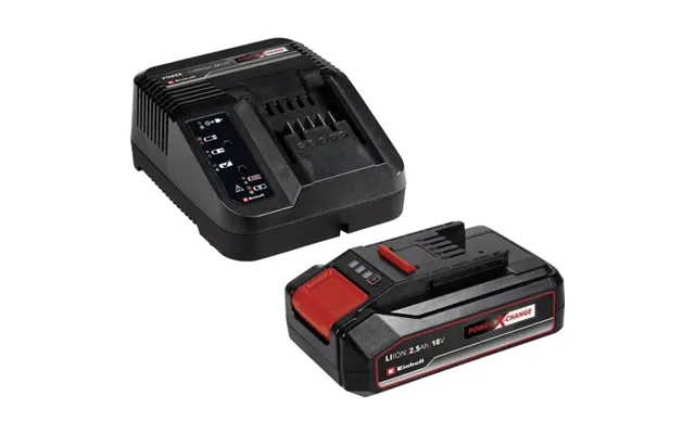 Einhell Pxc-starter-kit, Batteri- Og Opladersæt, 2,5 At, 18 V, Sort, Rød, 0,83 T, 200 - 250 V