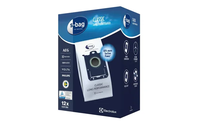Electrolux E201sm S-bag Classic Long Performance Støvsugerpose 12 Stk