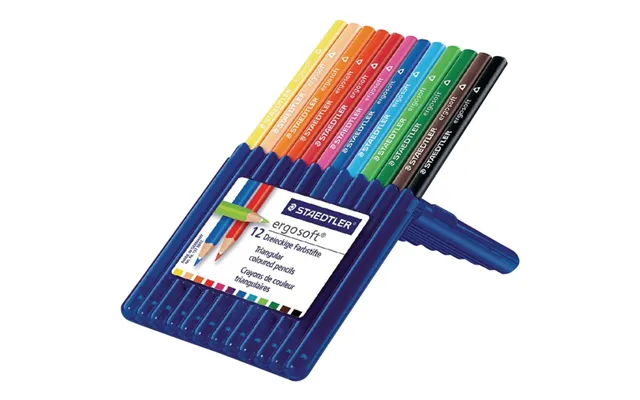Farveblyant Staedtler Ergo Soft Trekantet Ass. Farver Æske A 12 Stk