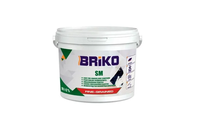 Fine-grained Putty Briko 10l