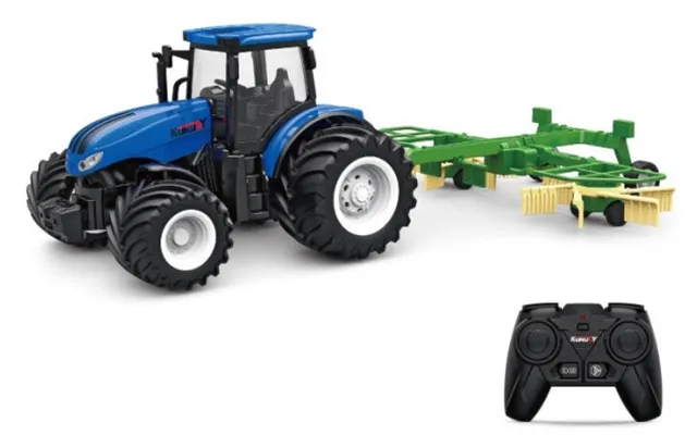 Fjernstyret Traktor M Hø-trailer 1 24 Alloy 2.4g