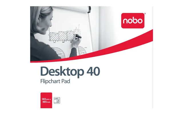 Flipoverblok Blank 580x480mm 40 Ark Nobo - 5 Stk.