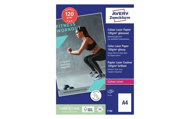Fotopapir Avery Zweckform Superior Colour Laser A4 Hvid 120 G M - 200 Ark