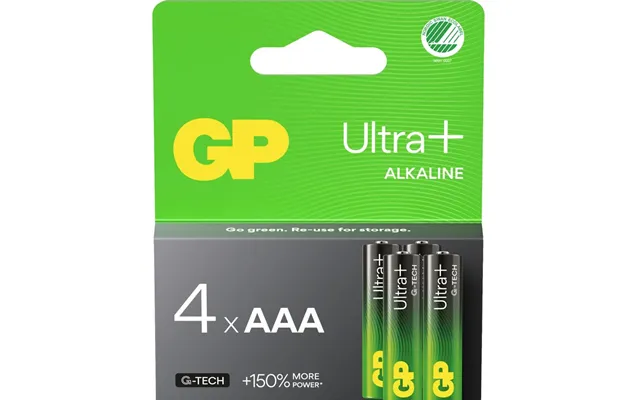 Gp Ultra Plus Alkaline Aaa-batteri 24aup Lr03 4-pak