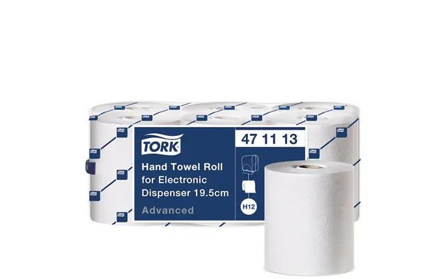 Håndklædeark Tork H12 Advanced Hvid 2-lags Enmotion 143m Hvid - 6 Ruller Pr