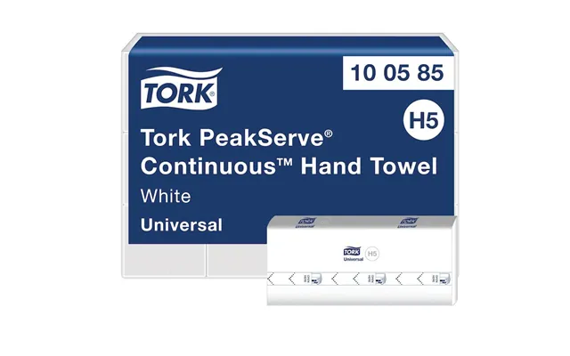 Håndklædeark Tork H5 Peakserve Continuous Universal 1-lag Hvid - 12 Pakker X 410 Stk
