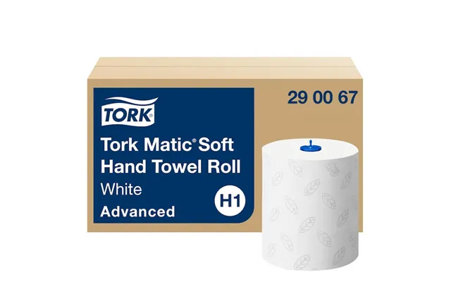Håndklæderuller Tork H1 Matic Advanced Premium 2-lags, Hvid - 6 Ruller Pr