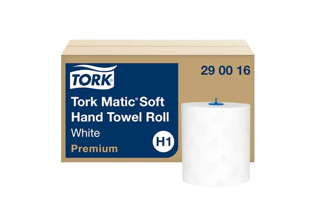 Håndklæderuller Tork H1 Matic Soft Premium 2-lag 100m Hvid - 6 Ruller Pr