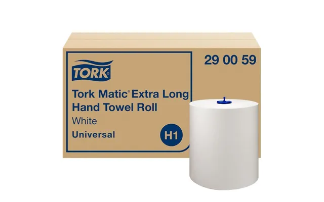 Håndklæderuller Tork H1 Matic Universal Extra Long 1-lag 280m Hvid - 6 Ruller Pr