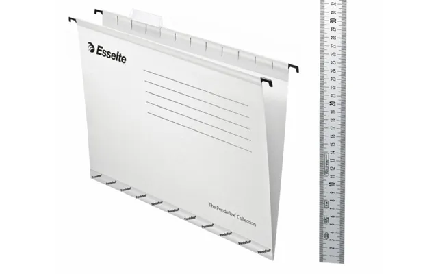 Hængemapper Esselte Standard A4 Hvid M Klar Fane - 25 Stk.