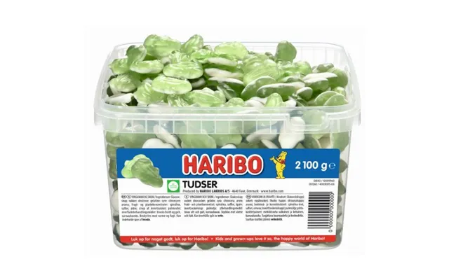 Haribo Tudser 2,1 Kg I Plastbøtte