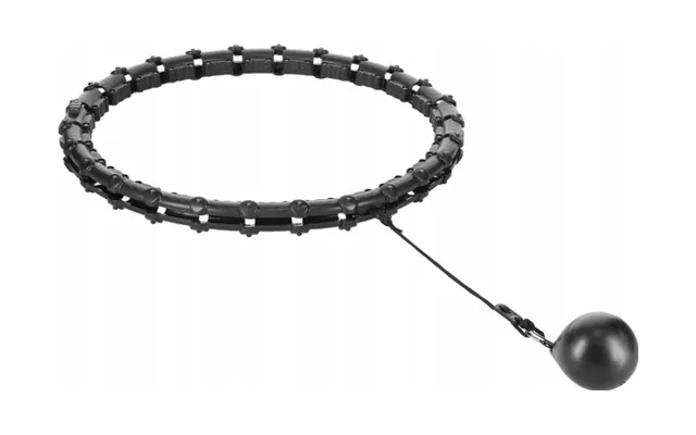 Hms Hhw11 Plus Size Hula Hoop Black Z Med Udskæringer Og Fastgørelsesdele Til Obciaznikiem
