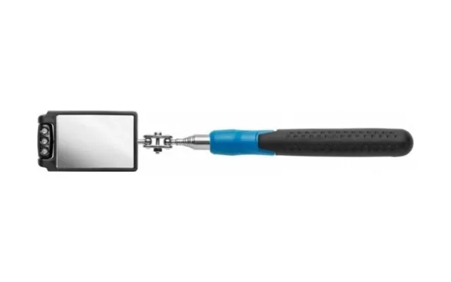 Högert Technik Inspektionsspejl 50x80 Mm Med Led - Justerbart Led 300-880 Mm Ht4r504