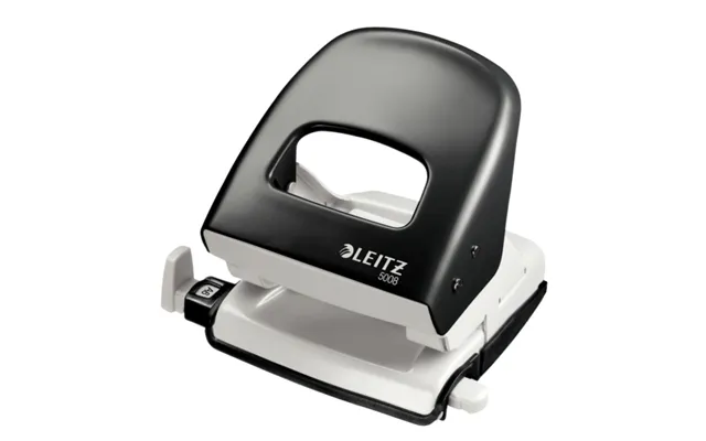 Hulapparat Leitz 5008 Sort 2-huls Med Skinne - Til 30 Ark