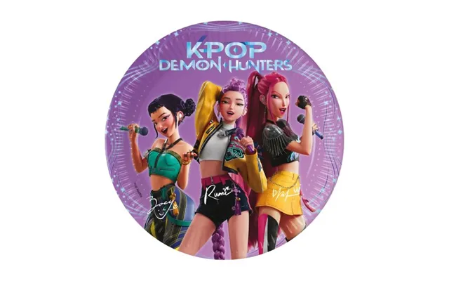 K-pop Demon Hunters Tallerkner - 19,5 Cm