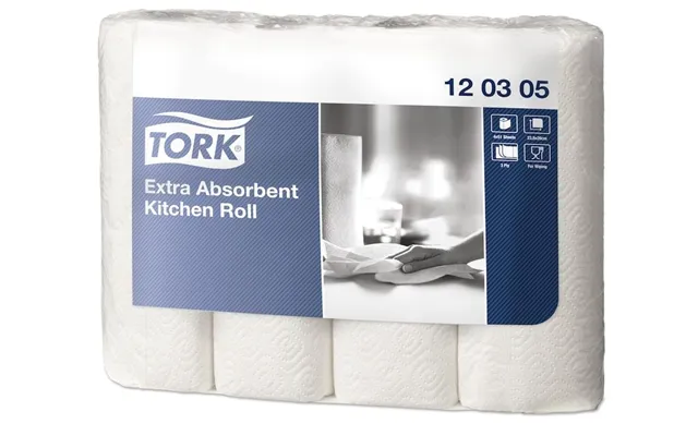 Køkkenrulle Tork Extra Soft 3-lags K1 Hvid 12,2m - 12 Pakker X 4 Ruller