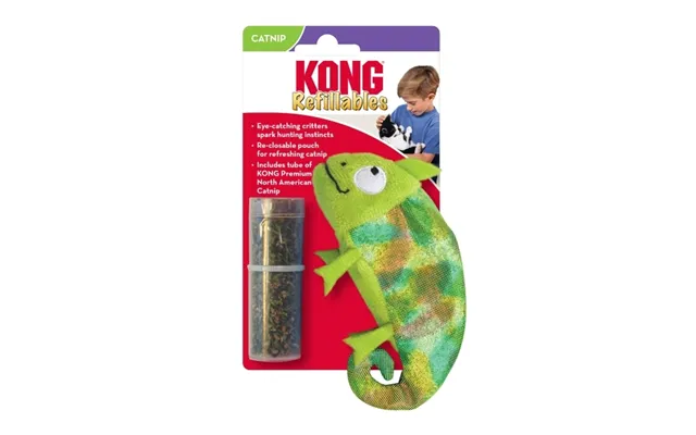 Kong Refillables Kamæleon Flerfarvet 18cm