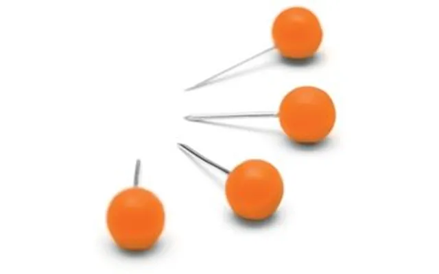 Kortnåle Til Opslagstavle Nobo Orange - 100 Stk.