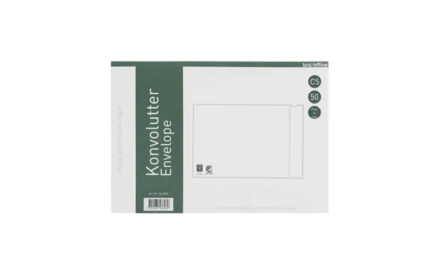 Kuverter C5p 80g Peel & Seal 162x229 Mm Hvid - 50 Stk.
