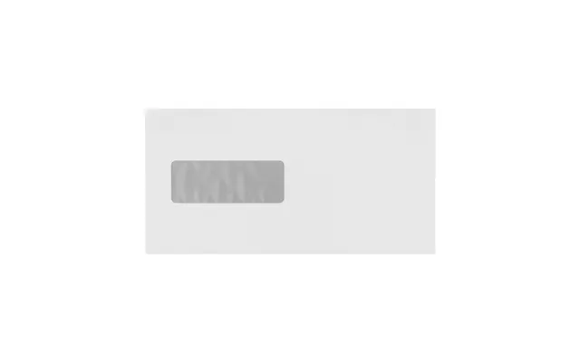 Kuverter M65 M Rude 90g Peel & Seal 110x220 Mm Hvid - 25 Stk