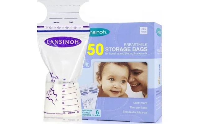 Lansinoh Folicot Mælkeposer 50x180ml