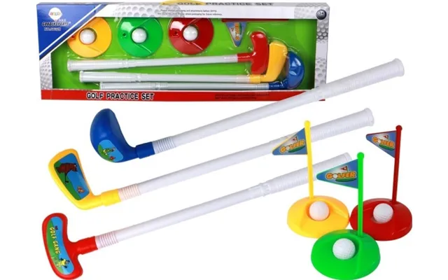 Leantoys Mini-golfspillet Sæt Til Børn Køller 12 El. Lean Toys