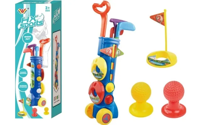 Leantoys Stort Golfspil Sæt Med Mini Golf Golfvogn 11353