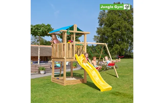 Legetårn Jungle Gym Hut 2.1 M 2-swing Module 220 Ekskl. Rutschebane 804-282sb