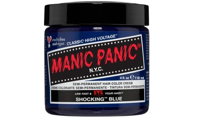 Manic Panic High Voltage Classic Hair Dye Shocking Blue 118ml
