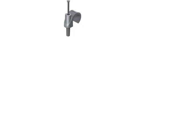 Mepac Plugclip Med Søm For Kabel 16-19 Mm. Grå. Bor Ø 5,5 Mm - 100 Stk