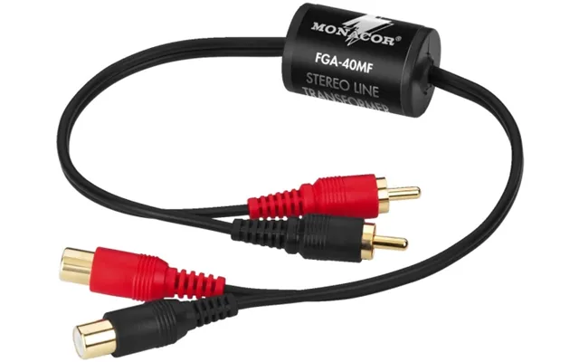 Monacor Fga-40mf, 20 - 30000 Hz, 20000 Ohm O , 20000 Ohm O , 0,01%, Sort, 24 Mm