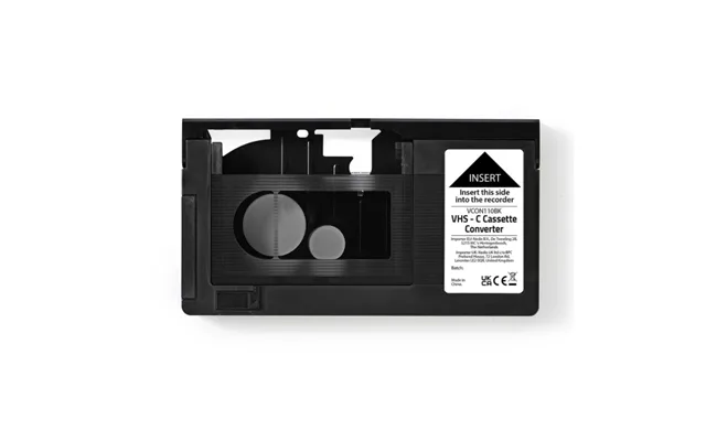 Nedis Vcon110bk, Adapter Til Kompakt Videokassette, Nedis, Sort, Acrylonitrilbutadienstyren, Metal, Vhs-c - Vhs, Aa
