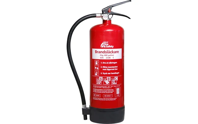 Nexa Brandslukker - Red 6 Kg Abc-pulver