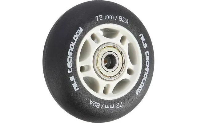 Nils Extreme Pu 72x24 82a Sort Mat 4 Stk. Abec-9 8 Stk. Sæt
