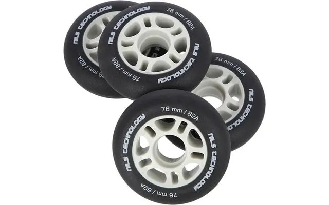 Nils Extreme Pu 76x24 82a Sorte Matte Hjul 4 Stk.