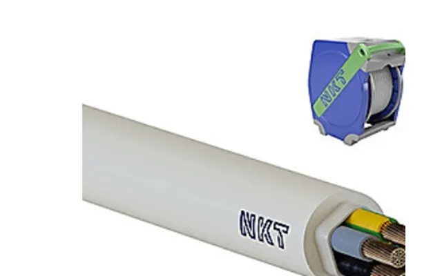 Nkt Installationskabel, Halogenfri, 5g6 Mm Noiklx 90 Dca, Lysegrå, 300 500v, Qaddy 150 M, Kabeldiameter 15,9 Mm - 150 Me