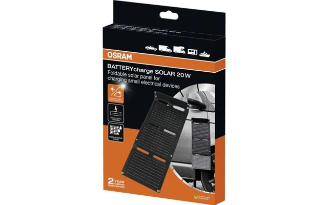 Osram Automotive Batterycharge Solar 20w Incl. Usb Monokrystallint Solcellemodul 20 W 5 V