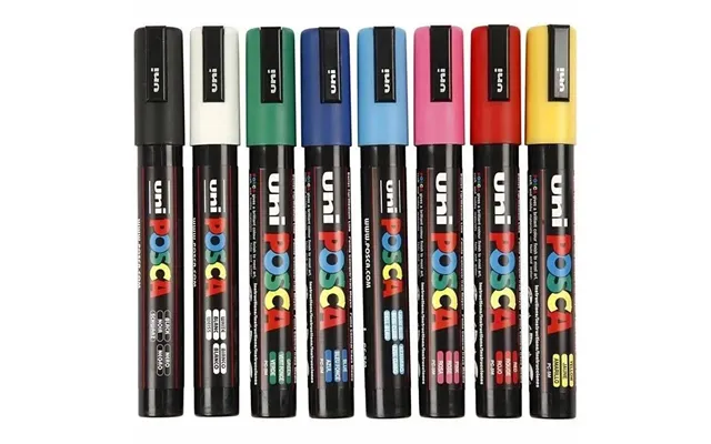 Paintmarker Posca Pc-5m - Med 8 Stk. Ass. Standard Farver