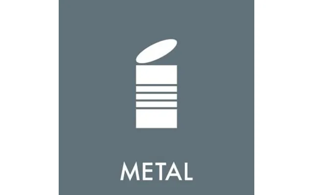 Piktogram Metal 12x12 Cm - Selvklæbende