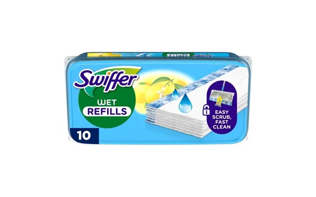 Rengøringsklude Til Gulve - 10 Stk. Fugtige Med Citrusduft
