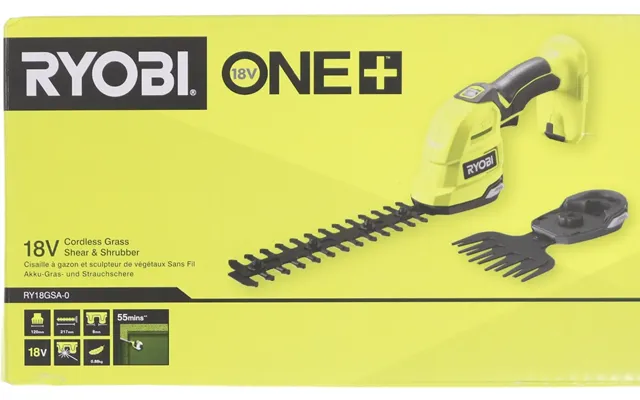 Ryobi Græs- Hækkeklipper - 18v