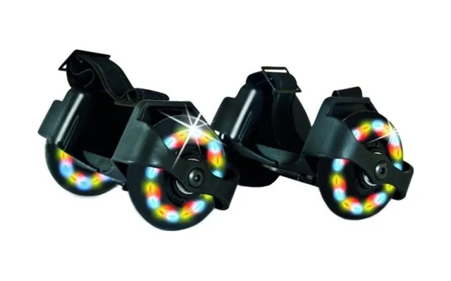 Schildkrot Blinkende Flashy Rollers Rulleskøjter Speedwheels Sorte 970302