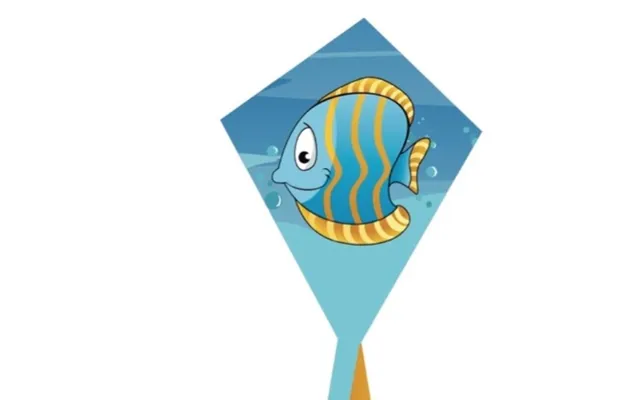Sea Life Fisk Drage Til Børn 3 År - 40 X 50 Cm