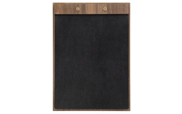 Securit A4 Walnut Leather Menuholder