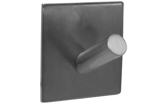 Self-adhesive Hook - 4 X 4 Cm. Brushed Chrome Selvklæbende Knag